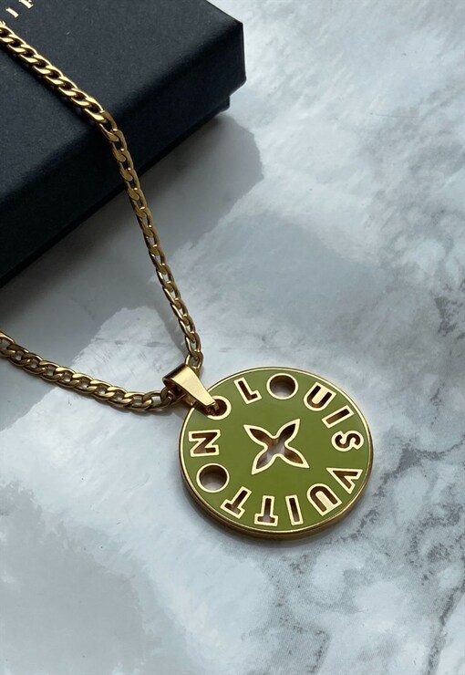 Authentic Louis Vuitton Pendant Reworked Necklace