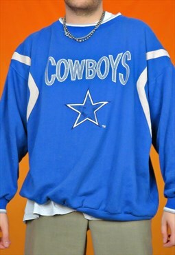 Vintage NFL Starter Dallas Cowboys Spellout Sweatshirt 