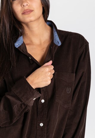 VINTAGE 80S CHAPS CORDUROY SHIRT / S8723