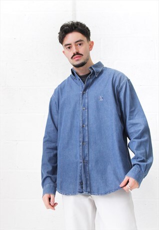 VINTAGE CALVIN KLEIN JEANS DENIM SHIRT