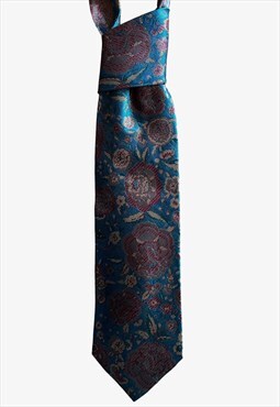 Vintage 90s CERRUTI 1881 Floral Print Tie