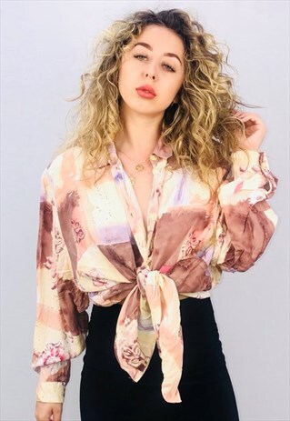 VINTAGE OVERSIZED PATTERN SHIRT