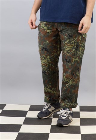 VINTAGE 90S CAMO COMBAT "GERMAN' TROUSERS