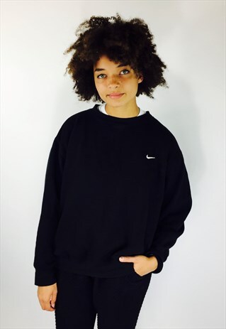 NIKE 90S BLACK SWEATSHIRT