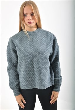 Viintage knittwear jumper in grey