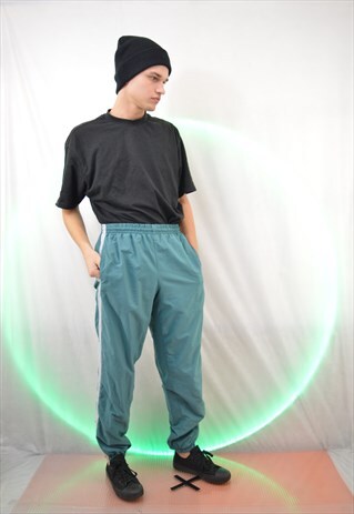 VINTAGE GREEN SPORTS TROUSERS