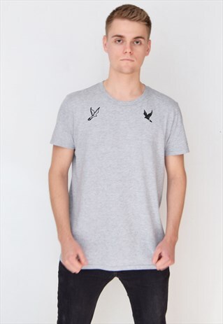 GREY GE BIRDS T-SHIRT