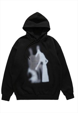 Ghost print hoodie creepy pullover premium punk jumper 