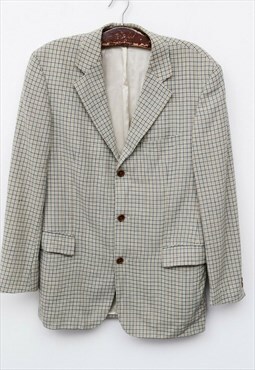 HUGO BOSS Hobbes Vintage men's L Blazer EU 50L Jacket Plaid 