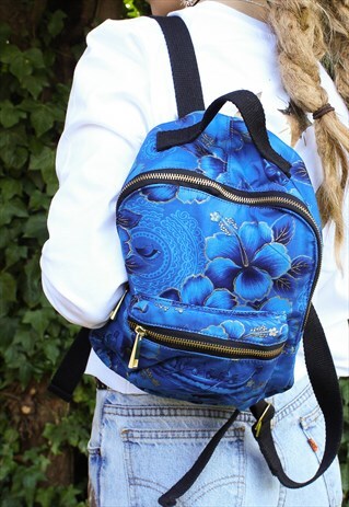 RECYCLED FLORAL MINI BACKPACK