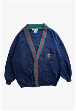 Vintage 90s Men's GAP Sport Navy Cardigan