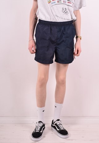 CHAMPION MENS VINTAGE SHORTS W30 NAVY BLUE 90S