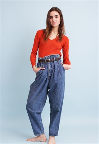 VINTAGE 90'S RETRO GUESS OVERSIZED STONEWASH DENIM JEANS
