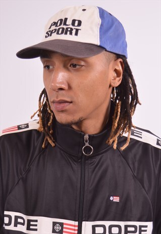 VINTAGE SPORT POLO RALPH LAUREN CAP BLUE