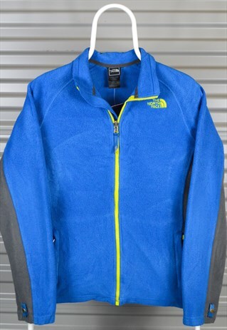 THE NORTH FACE FLEECE BLUE/YELLOW WOMEN SMALL