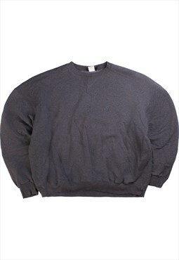 Vintage  Starter Sweatshirt Plain Heavyweight Crewneck Grey