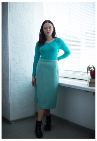 VINTAGE 80'S MINT MIDI SKIRT