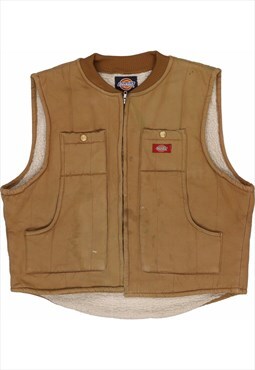 Dickies 90's Workwear Vest Gilet XLarge Brown