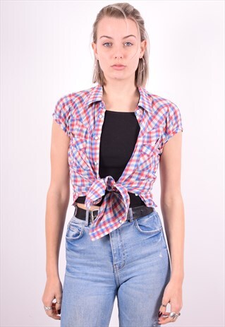 WRANGLER WOMENS VINTAGE SHIRT SMALL MULTI 90'S