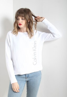 Vintage Calvin Klein Sweatshirt White