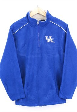 Vintage Kentucky Wildcats Fleece Blue Quarter Zip With Logo