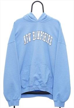 Vintage New Hampshire Blue Hoodie Womens