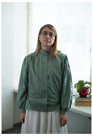 VINTAGE 70'S GREEN BELTED JACKET