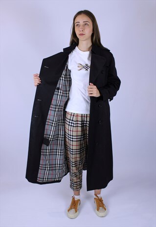 BURBERRY VINTAGE COAT WOMEN JACKET RARE TRENCH