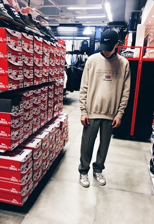 VINTAGE 90S BEIGE BUD BEER SWEATSHIRT