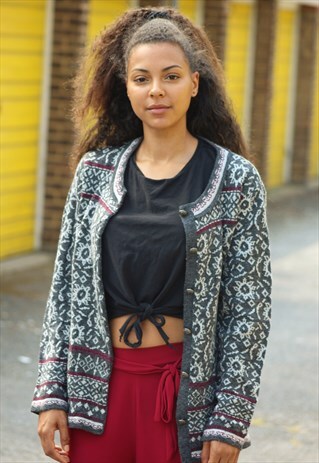 VINTAGE // 80'S // CARDIGAN JUMPER