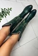 Cowboy boots Green western cowgirl boots
