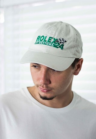VINTAGE ROLEX RACING CAP HAT LOGO 90S X 2.6