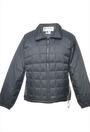 BEYOND RETRO VINTAGE COLUMBIA QUILTED BLACK PUFFER JACKET - 