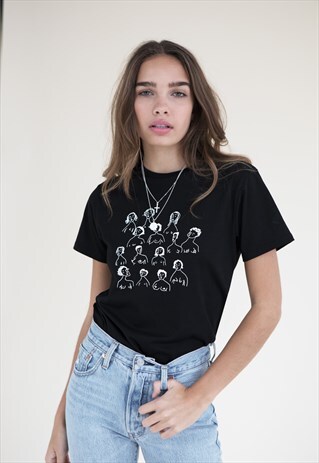 SISTERHOOD X NAMASTEHANNAH INDIVIDUAL BEAUTY TEE - BLACK