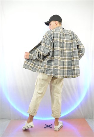 VINTAGE CHECKERED RETRO SHIRT / UNISEX