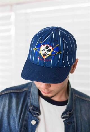 VINTAGE MICKEY MOUSE BASEBALL CAP LOGO 90S ONE SIZE 2.7