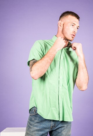 VINTAGE RALPH LAUREN SHIRT IN GREEN CHECKS