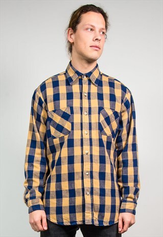 NINETIES BUFFALO CHECK FLANNEL SHIRT GRUNGE