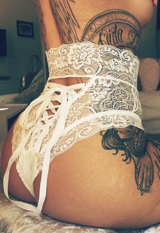 MERCY HIGH WAIST LACE UP BOTTOMS