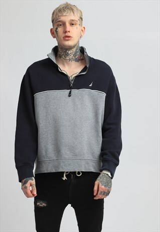 VINTAGE NAUTICA 1/4 ZIP SWEATSHIRT
