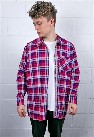 VINTAGE CHECK FLANNEL SHIRT