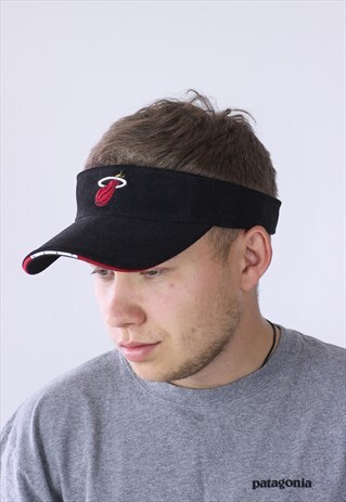 90S VINTAGE MENS NBA MIAMI HEAT SPORT VISOR CAP