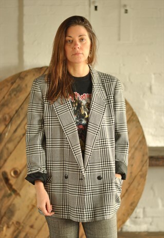 80'S HOUNDSTOOTH BLAZER