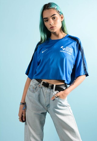 NIKE BLUE CROP NIKE T-SHIRT