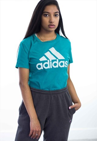 VINTAGE ADIDAS LOGO T-SHIRT 90S L 4.6