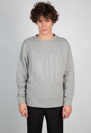 .COD EMBOSSING GREY SWEATSHIRT
