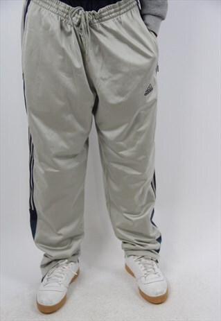 VINTAGE ADIDAS BEIGE TRACKSUIT BOTTOMS