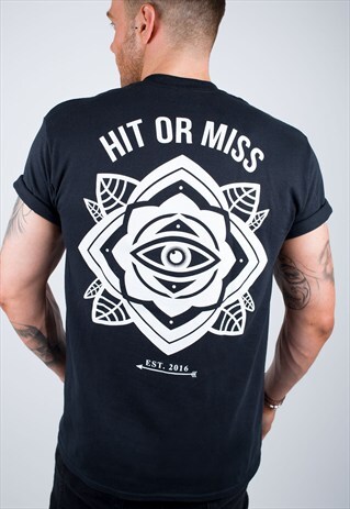 EYE MANDALA BLACK T-SHIRT