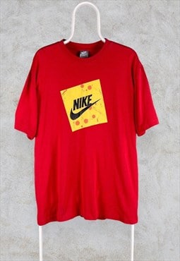 Vintage Red Nike T Shirt XL