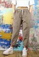 Drawstring Tapered Trousers in Cord 
